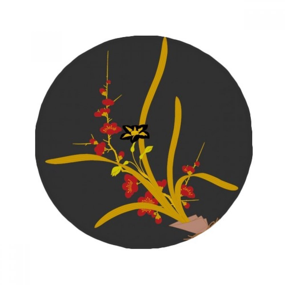 Tapis de sol antidérapant évite les glissades cuisine salle de bain motif fleur japonaise