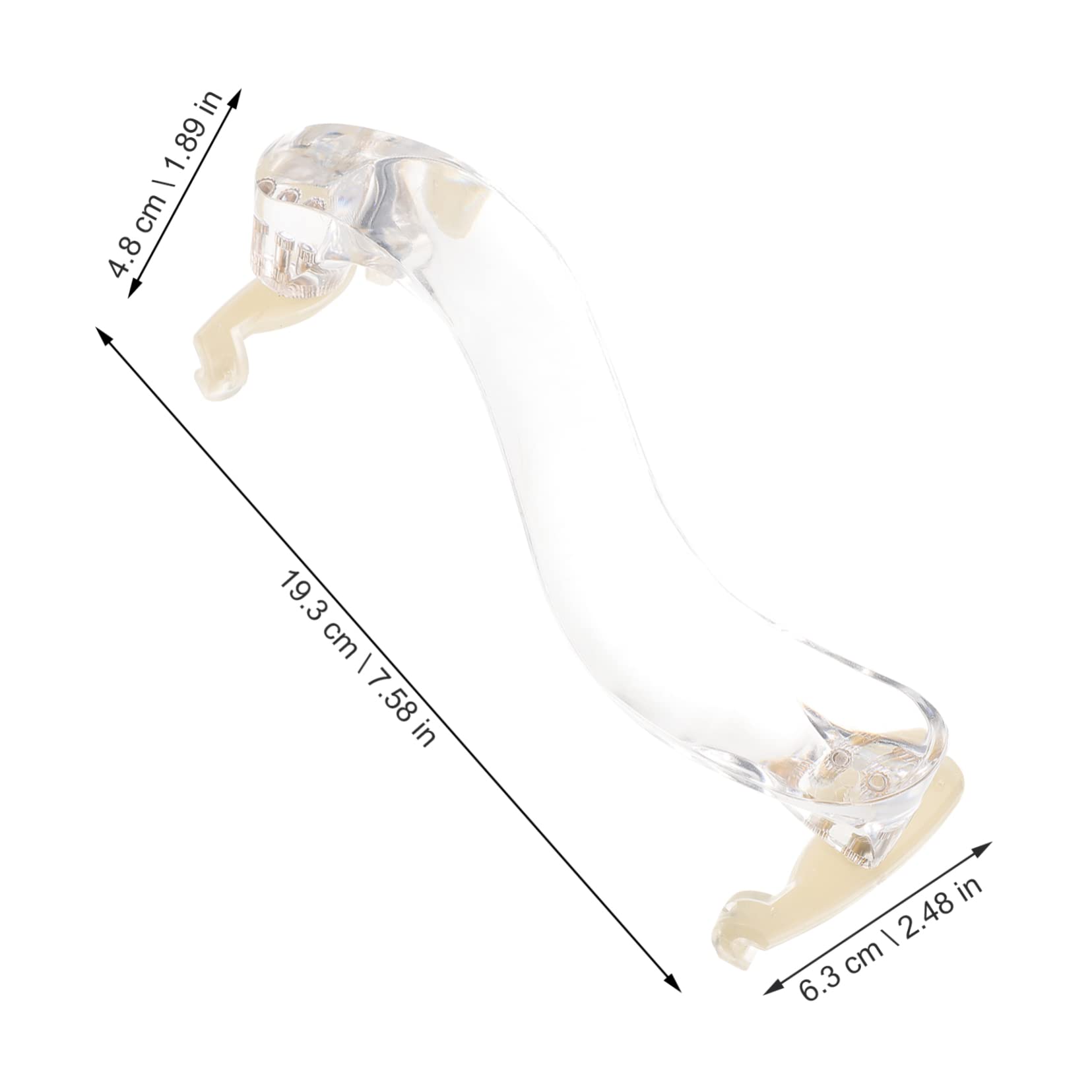 BESPORTBLE 1Pc Handmade Acrylic Violin Shoulder Rest Pad Durable and Stable Shoulder Support for Hand Held Instruments Smooth Surface Protects Your Violin for Musicians