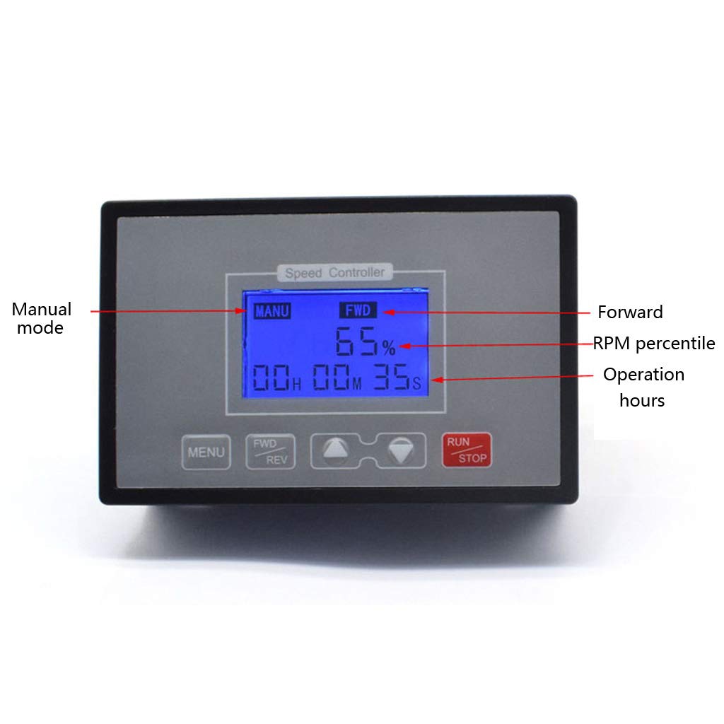 PWM Regulador de velocidad del motor DC10-55V 60A Controlador de voltaje ajustable R