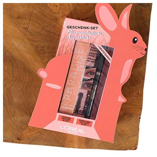 Geschenk-Set Loreal Paris Paradise Extatic Mascara & Superliner Mat-Matic Eyeliner/Schwarz/Tolles Geschenk für paradisische Augenblicke
