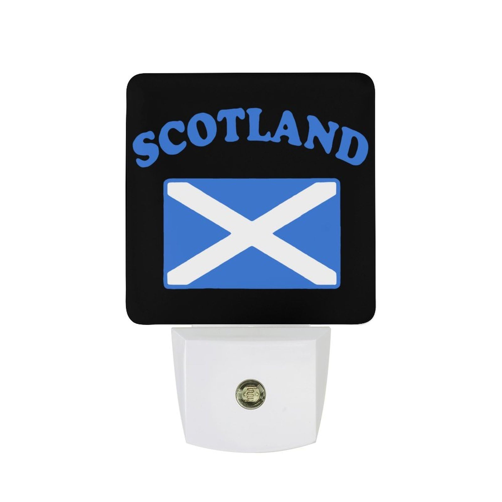 Nqrxadcrt Style Flag Of Scotland Night Light Plug In Wall Lights Bedside Lamp Bedrooms Home Hallways Decoration