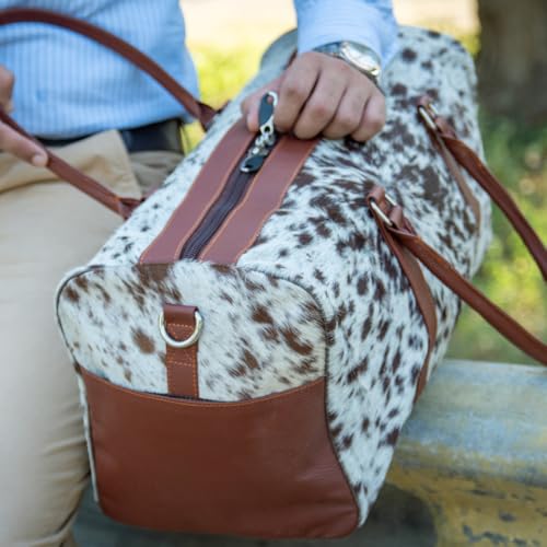 Weekender duffel cowhide leather travel carry on handmade gift outdoor sports gym overnight patchwork bag2