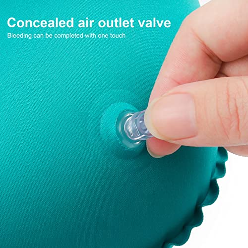 Areclern Inflatable Travel Pillows For Airplanes, Waterproof Inflatable Neck Pillow, U-Shaped Lightweight Travel Pillows With Snap For Travel Home Office Car Black #TOP4