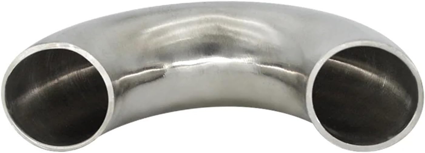 1Pcs 304 Stainless Steel Welding 180 Degree Pipe Fitting Connector(63mm)