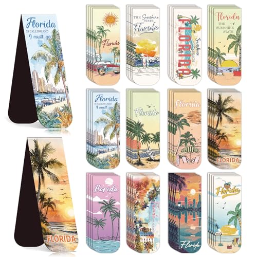 Wxiben London Magnetic Bookmark Gifts - 48PCS British Magnetic Bookmarks UK England Travel Book Marks Magnets Page Marker Clip for Women Travel Students Teacher Reading London Lover Souvenirs Gift