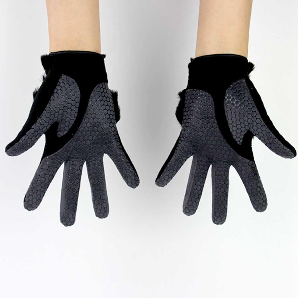Golfhandschuhe für Damen, rutschfest, für Zuhause, Fitnessstudio, Workout, Fitness, warme Fäustlinge, Outdoor-Sport, Übung, Thermohandschuhe, Weiß