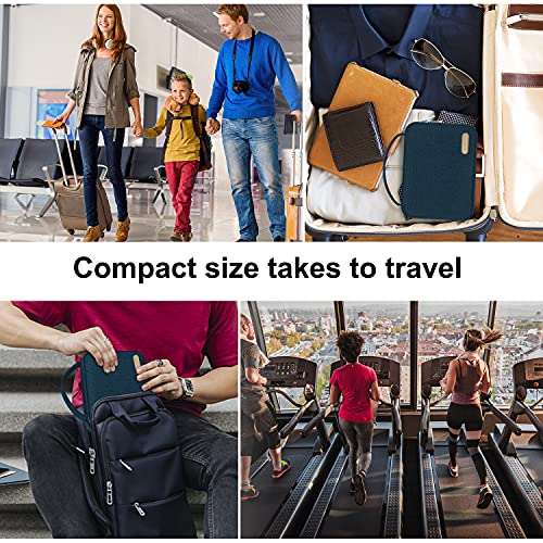 40 Watch Band Organizer Bag, Simboom Expandable Watch Band Storage Bag Carrying Case Spill-Resistant Watch Straps Travel Case Carrying Bag Compatible With Apple Watch Bands, Watch Band Pin, Cable, Earphones (Blue) #TOP5