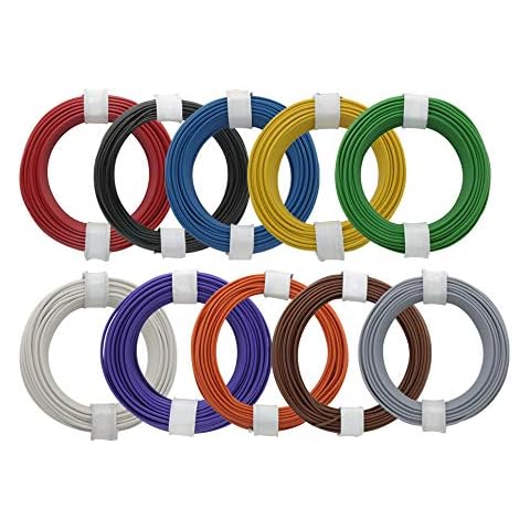 Donau Elektronik 118-MIX Single Flex Wire Set 10 x 10m 0,14 mm², Multi-Colour Cover