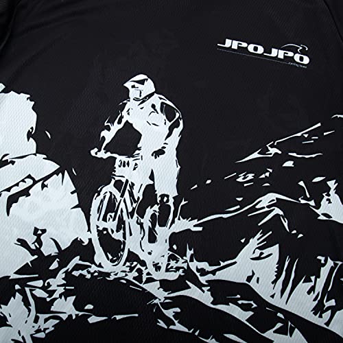 JPOJPO Criança-Unissex Camisa De Ciclismo Infantil, Camisas Downhill Para Crianças 4 A 14 Anos, Roup