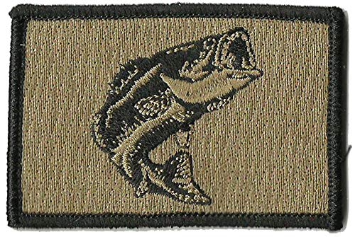 Tactical Wildlife Largemouth Bass Patch - Coyote Tan
