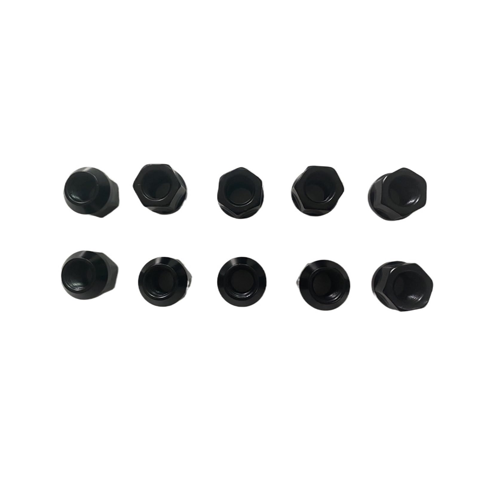 20 szt. Wysokość 21 mm Nakrętki kół z otwartym końcem Czarne nakrętki kół 19 mm M14 X 1,5, m12x1,25, m12x1,5, 1/2-20(M14x1.5)
