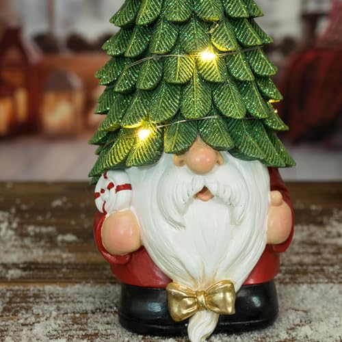 Figuritas enanas de Navidad y gnomos de jardín decorativos 5