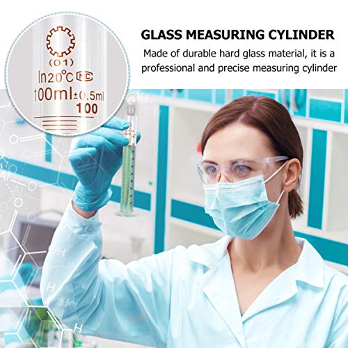 ULTECHNOVO Cilindro de MediÃ§Ã£o de GraduaÃ§Ã£o de Vidro Experimento Ferramentas de MediÃ§Ã£o de LÃ­