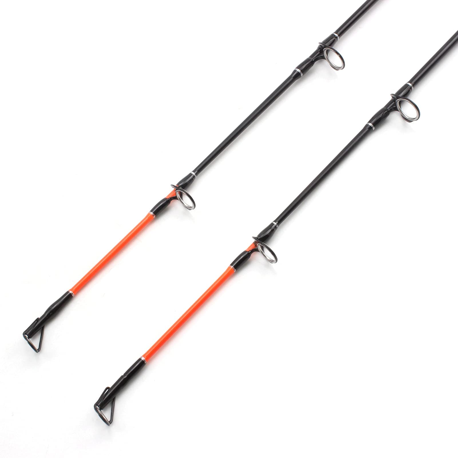 Canne à pêche en mer ultra courte en fibre de carbone pour pêche en eau douce et salée Bleu et noir (canne à pêche sur glace avec moulinet BK2000)
