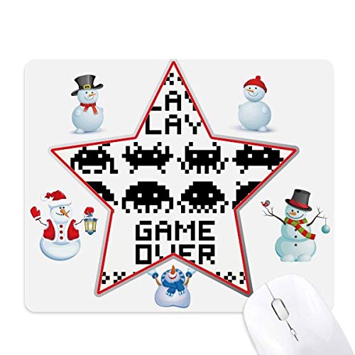 Tapis de souris de Noël antidérapant pour corriger les saccades de souris et glissades