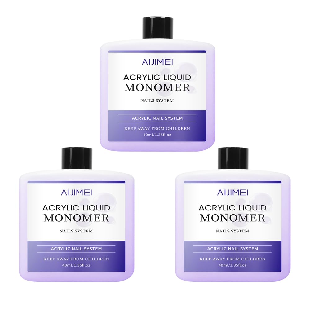 Acrylic Liquid Monomer for Long Lasting 40ml Acrylic Liquid Professional Nail Art Supplies Suitable for Salon and Home 1.33Fl.oz