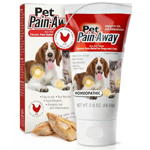 Pet Pain Away All Natural Dog Arthritis Pain Relief, Cat Pain Relief, Dog Pain Relief Anti Inflammatory, Dog Joint Pain Relief, Homeopathic Pain Reliever for Large and Small Dogs and Cats (2 oz)