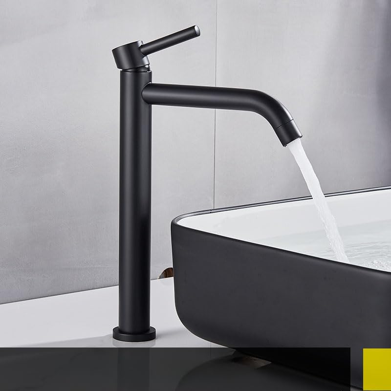 Grifo de baño alto para lavabo sobre encimera en acabados exclusivos