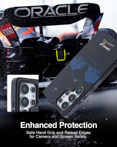 Image of CG MOBILE REDBULL Racing [Official Licensed] IML & Transparent PC Case with Magnetic System & Two Bulls Logo Protective Case /Cover Designed for Galaxy S25 Ultra - Navy