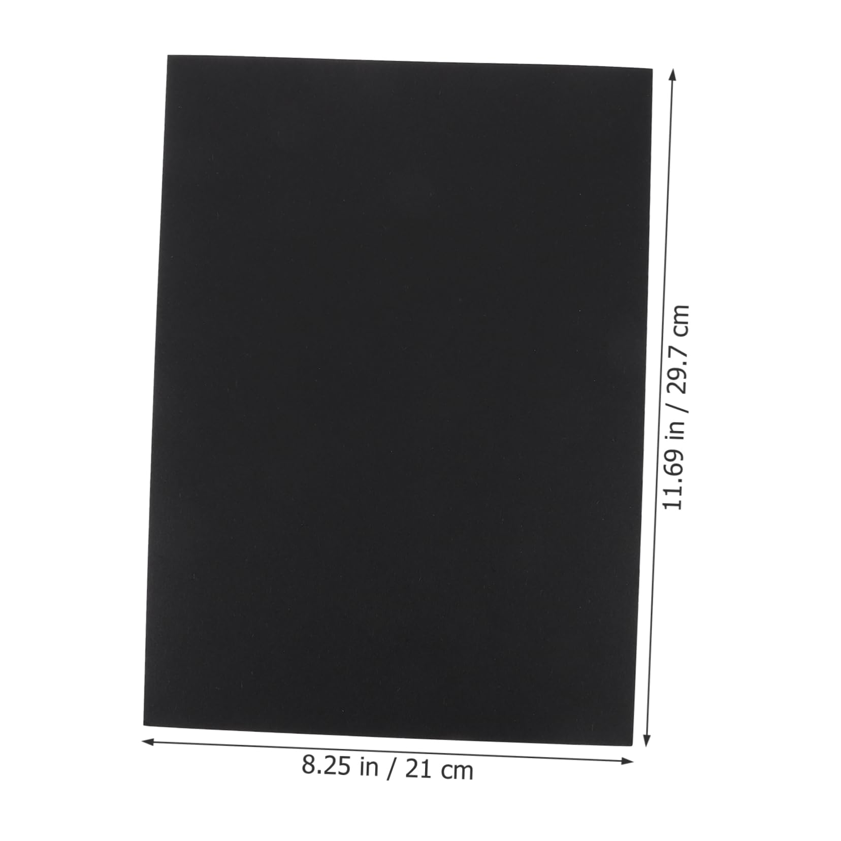 SEWACC 100pièces Papier Cartonné Noir Papiers Pour Loisirs Créatifs Fournitures De Bricolage Imprimante Vierges Pour Impression