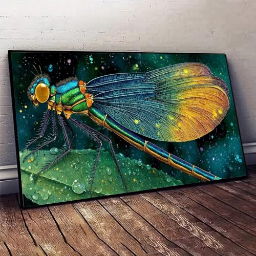 Diamond Painting Libellule 100x200cm, Kit Complet 5D DIY Grand Format