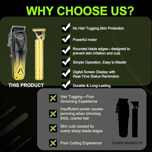 Image of Professional Hair Clippers for Men, Cordless Beard Trimmer Set, Barber-Grade Tool with USB Charging, Lightweight & Low Noise for Home Use