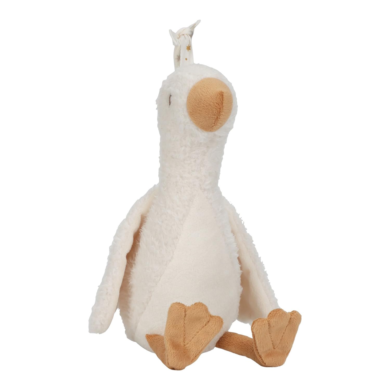 Little Dutch 8440 Peluche con luce e suoni Piccola oca - Newborn Naturals bianco