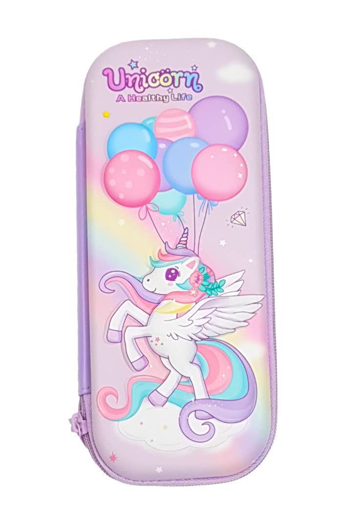 rackles Premium Stylish Unicorn Print Hardtop EVA Pencil Case Pouch School Kids, Girls and Boys (Multiple olors and Designs) Pack of 1 (B0BG26RMXD) Amazon Price History, Amazon Price Tracker