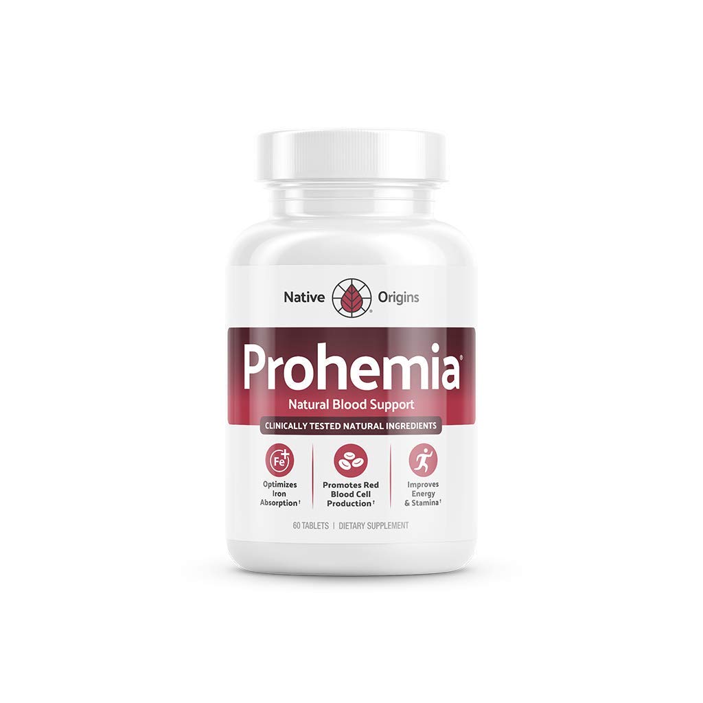 Natural Blood Builder Iron Supplement and Support for Healthy RBC & Oxygen Levels and Red Blood Cells Production for Women and Men - 60 Pills — Amazon image 2