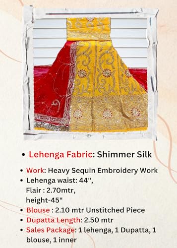 Image of Heavy Embroidery Work Semi Stitched Shimmer Silk Rajputi Poshak For Women Rajasthani Lehenga Choli