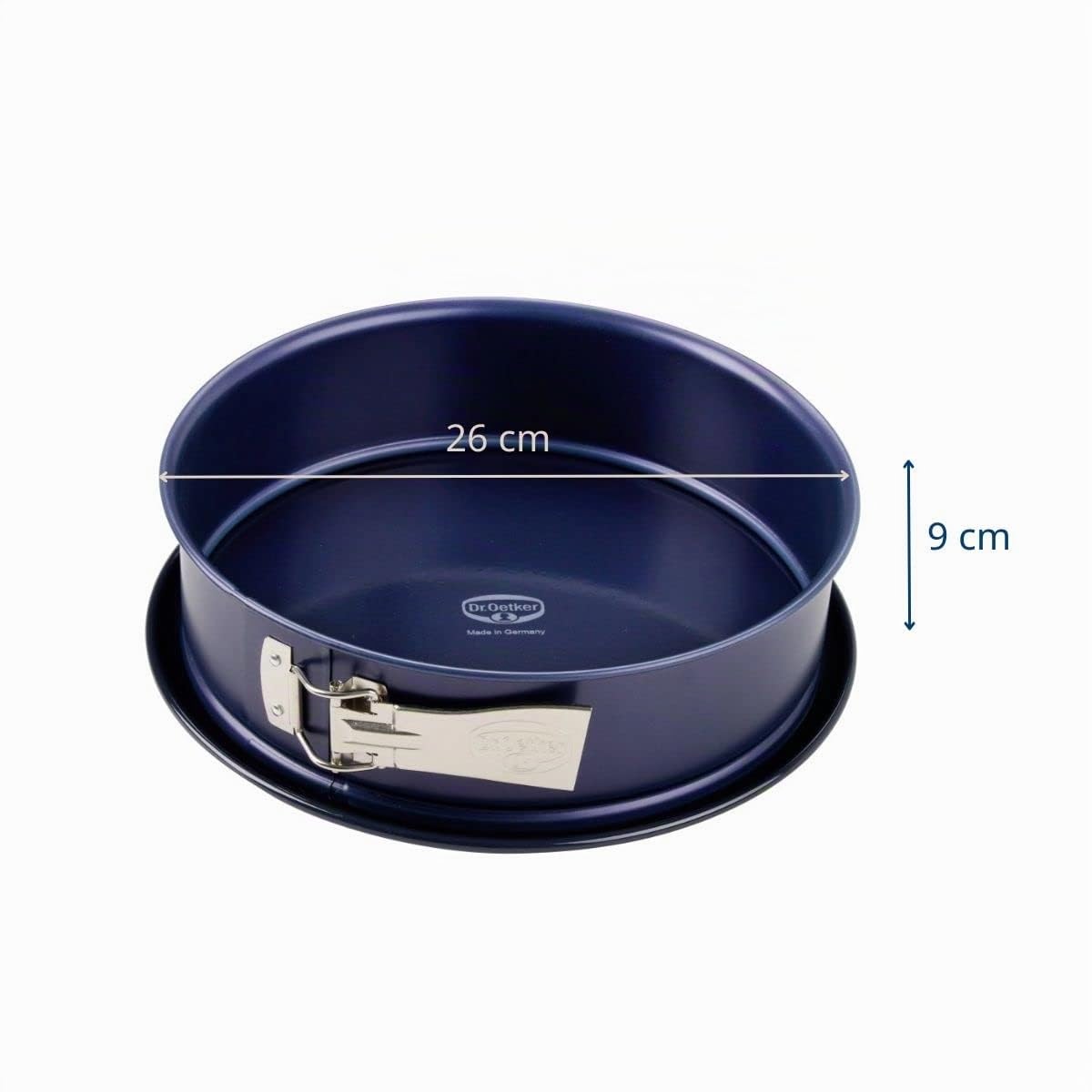 Dr. Oetker 1102 - Teglia a Cerniera con Fondo Staccabile di 2 Tipi, 26 cm