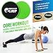 HerculesGrip Ab Wheel Roller, Adjustable Jump Rope, 2x Dual Sided Gliding Discs & 3x Loop Resistance Bands 4-In-1 Home Gym Total Body Workout Equipment Set -For Core, Cardio, Abs, Legs & Arms Training