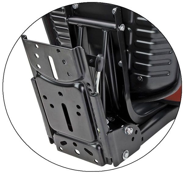 Traktorsitz VS200 gefedert Universal PVC Kunstleder 50-120 kg Federung 100 mm Längs- Neigungsverstellung