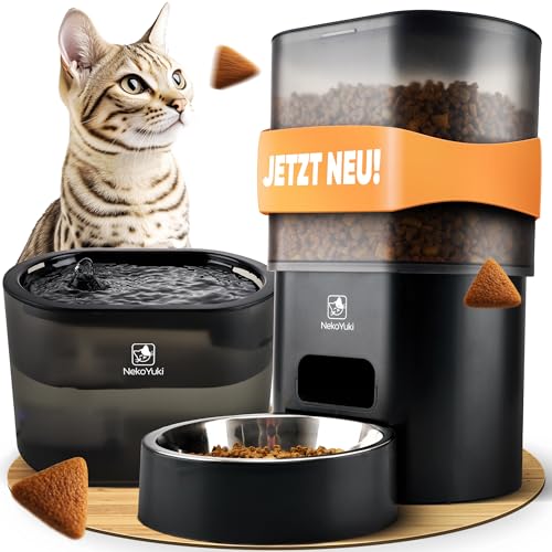 NekoYuki Katzen Futterautomat & Katzenbrunnen 2in1 2,4/5G WiFi per App ortsunabhängig steuerbar 3L Trinkbrunnen, Wasserbrunnen Futterspender Katze Katzenfutter Automat NekoYuki Katzen Futterautomat & Katzenbrunnen 2in1 2,4/5G WiFi per App ortsunabhängig steuerbar 3L Trinkbrunnen, Wasserbrunnen Futterspender Katze Katzenfutter Automat
