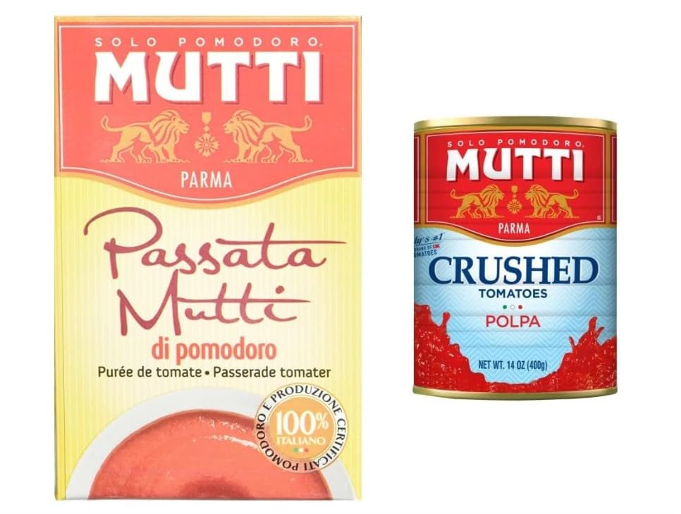 Mutti – Passata, Sieved Tomatoes, 500g, (Pack of 6)
