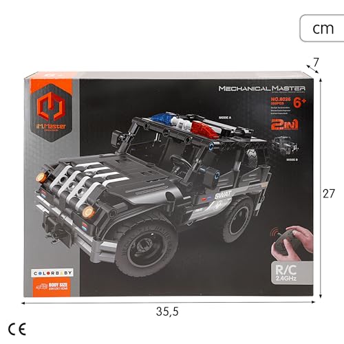Colorbaby Im.Master - Kit Di Costruzione, 2 In 1, 355 Pezzi, Radiocomando 2.4 Ghz, Design Fuoristrada, Montaggio Stem Facile E Divertente, Illustrate (85453) - 7