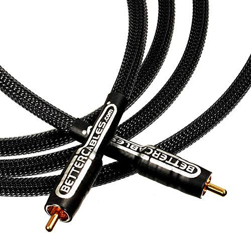 Better Cables Silver Serpent Carbon Edition Low Frequency Subwoofer Audio Interconnect Cable