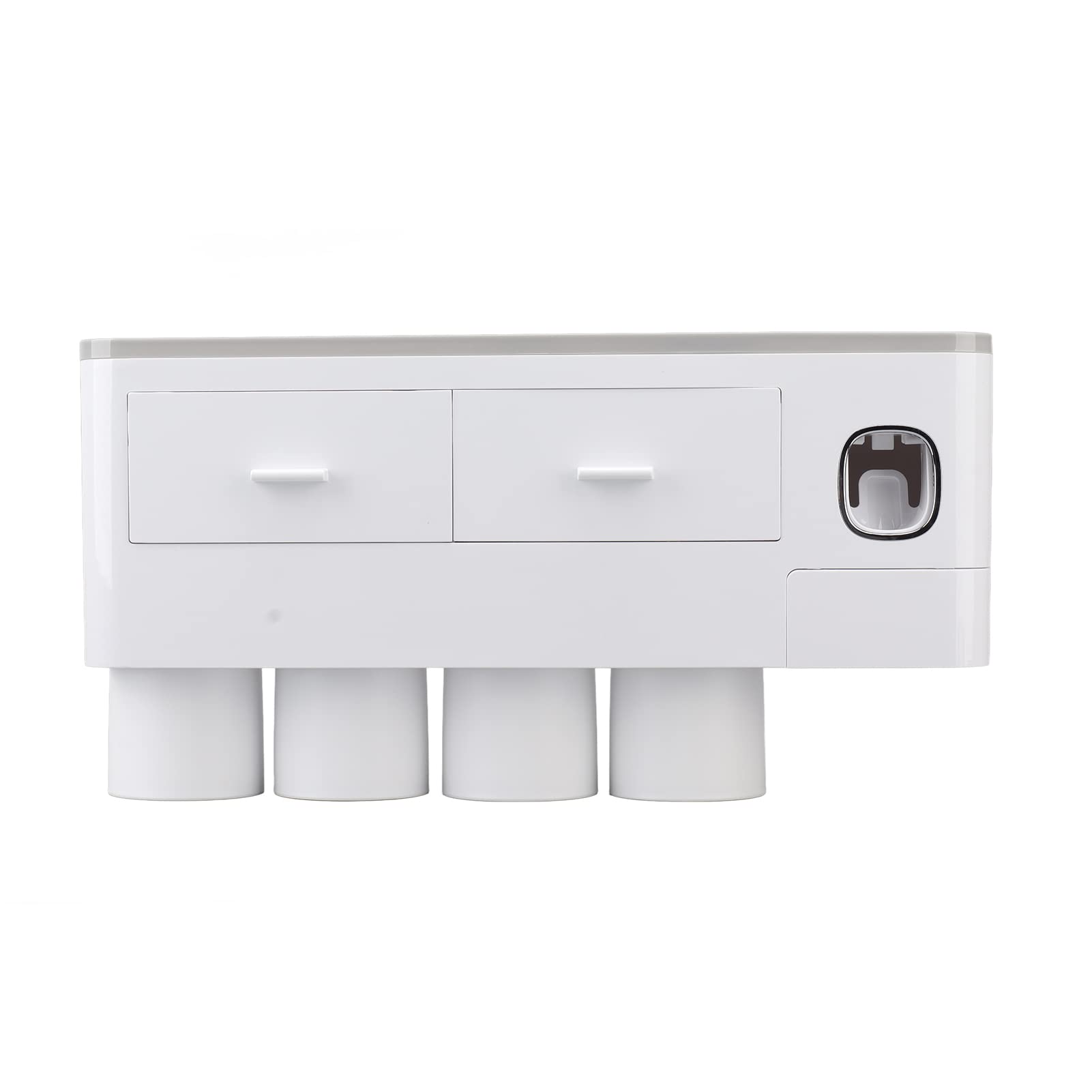 YWBL-WH Zahnpasta Spender Wandmontage, PP und ABS Zahnpasta Spender, 1