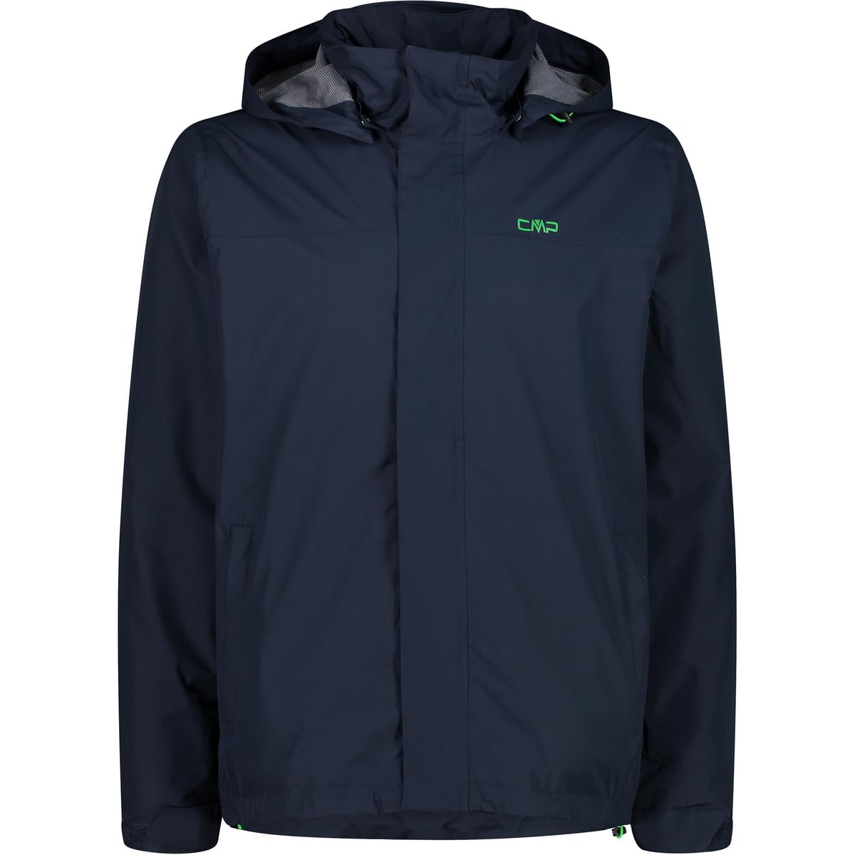 CMP - Man Jacket Snaps Hood, Black Blue, 58