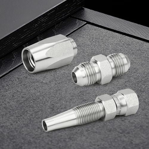 Image of TAISHER 2PCS Hydraulic Hose Repair Kit 1 /2 inch Reusable Fittings, 2-Wire Size #08 Field Repair Kit