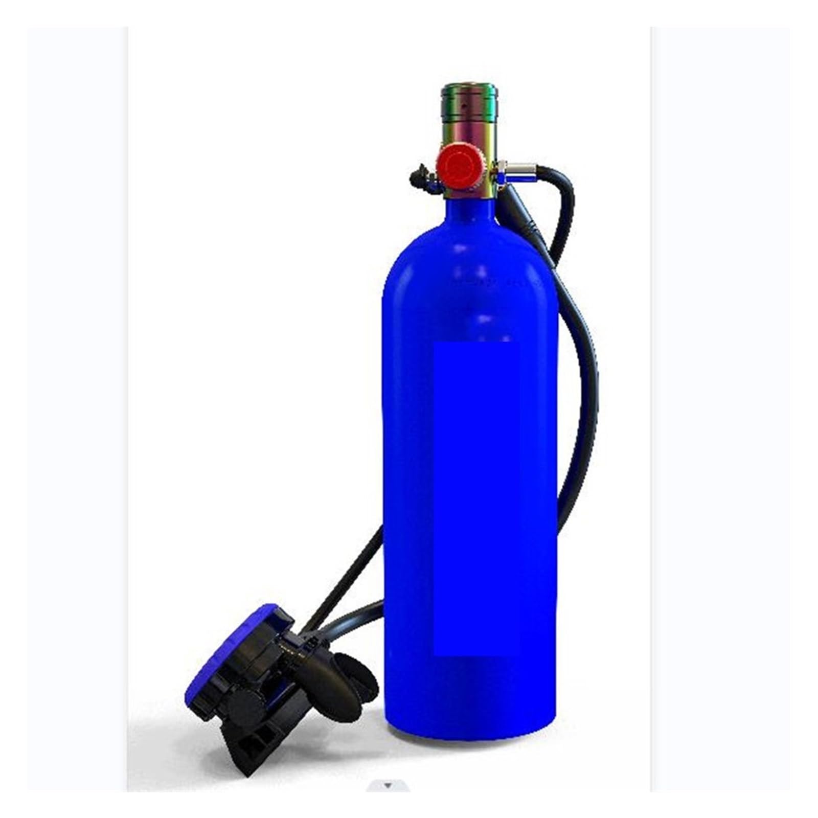 Portable Dive Cylinder, 2.3L Diving Oxygen Cylinders，Constant Pressure Underwater Free Equipment Supplies with 10-15 Minutes Capability，Diving Gear(Blu)
