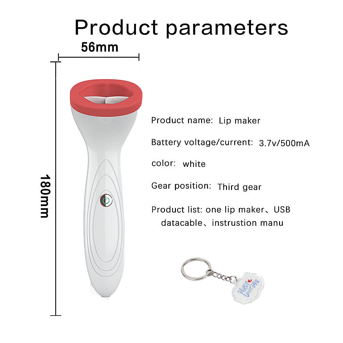 Lip Sucker Plumper Tool, Lip Gizmo Lip Plumper,Lip Enhancer Machine,Electric Lip Enhancer Lip Beauty Tool Instrument Plumper for Women Girl (1 Stück)