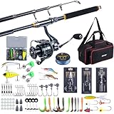 Goture 海竿セット 2.4M 鱼饵セット スピニングリール付き 初心者向け 防水収納バッグ 日本語説明書付属 携行性 超軽量 伸縮式 振出タイプ 投げ釣り 防波堤 川 湖 淡水 海 ちょい投げ釣り
