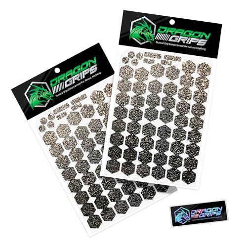 Agarres universales para mando Dragon Grips de goma negra texturizada antideslizante con 18 piezas