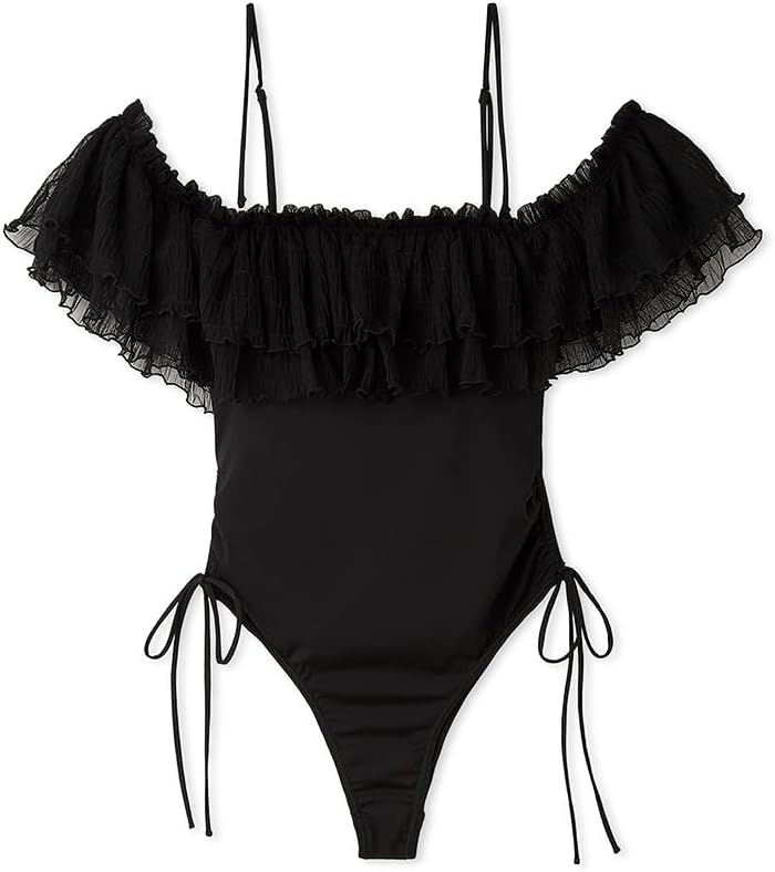 【SNIDEL】フリルワンピスイムウェア スナイデルアイボリー　新品未使用　即配 SNIDEL（スナイデル）の「フリルワンピスイムウェア（水着