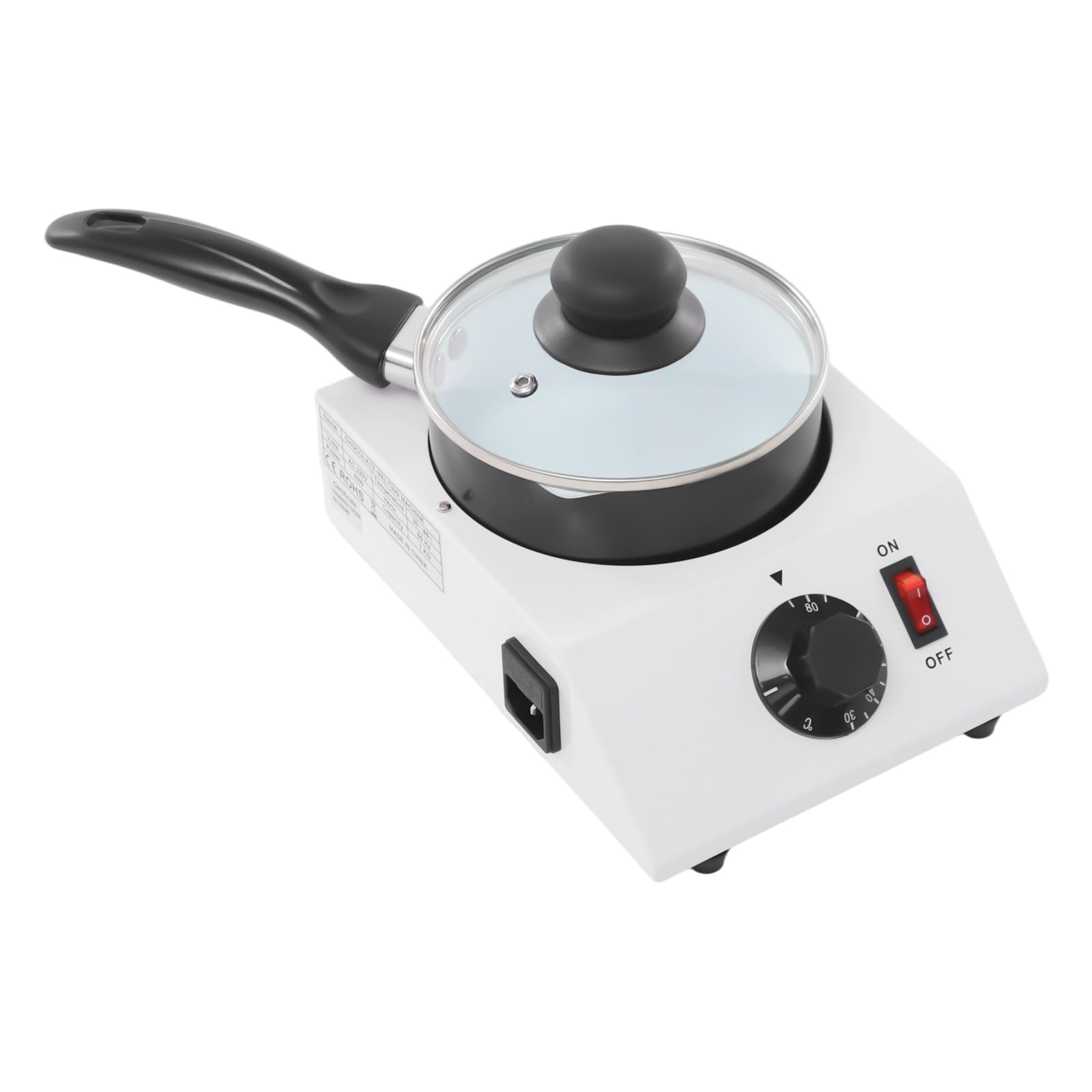 Máquina de fusión de chocolate, calentador de chocolate de acero inoxidable, calefacción rápida PTC, capacidad de 2,2 libras, regulación de temperatura 30-85 °C, calefacción directa sin agua, olla de