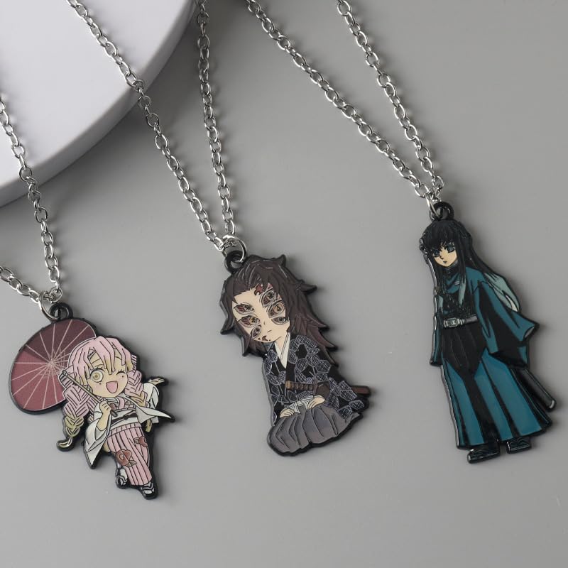 6 Stück Anime Schlüsselanhänger - Ghost Killing Figuren Acryl Anhänger