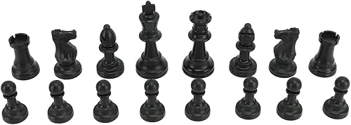 Miniatura 9 de Juego de ajedrez de torneo, Juego de ajedrez de viaje con tablero de ajedrez, tablero de ajedrez portátil, con alfombra de PU, piezas de plástico