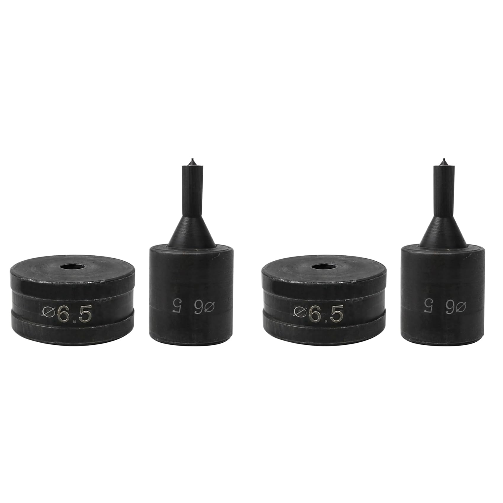 Hydraulic Hole Punch for CH70 CH-70 Machine, 6.5mm Hydraulic Punching Round Die Tool 2pc, Black