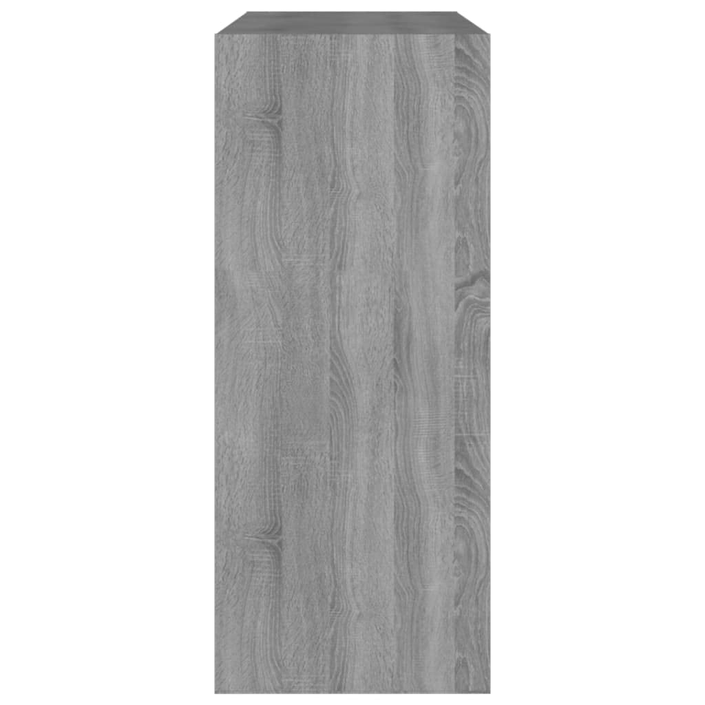 Scaffale da soggiorno Sonoma per libri e decorazioni, grigio 80 x 30 x 72 cm, per libri, soggiorno, studio, ufficio